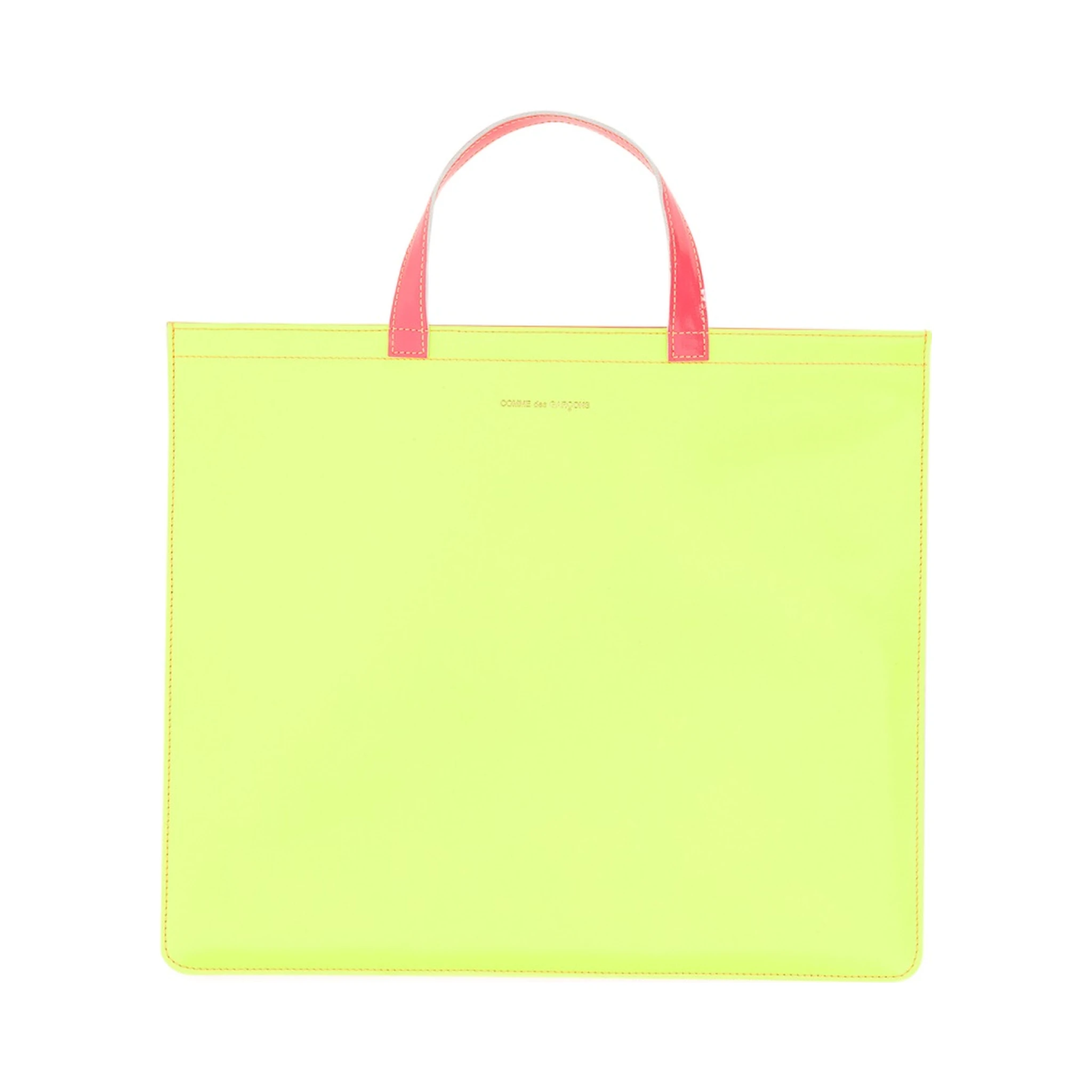 SUPER FLUO LEATHER TOTE BAG
