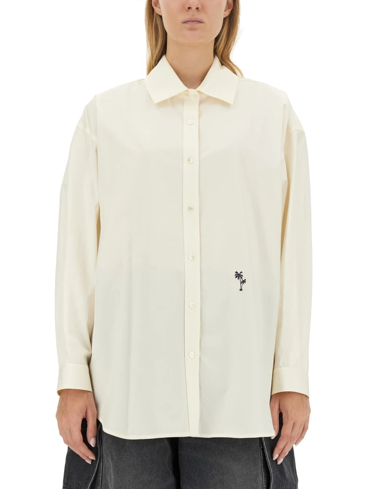SHIRT WITH EMBROIDERED LOGO