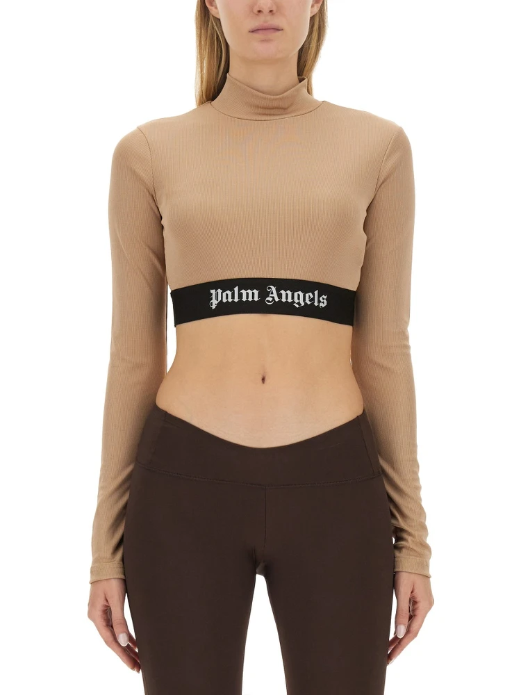 CROPPED TOP WITH LOGO