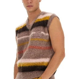 VEST WITH STRIPE PATTERN
