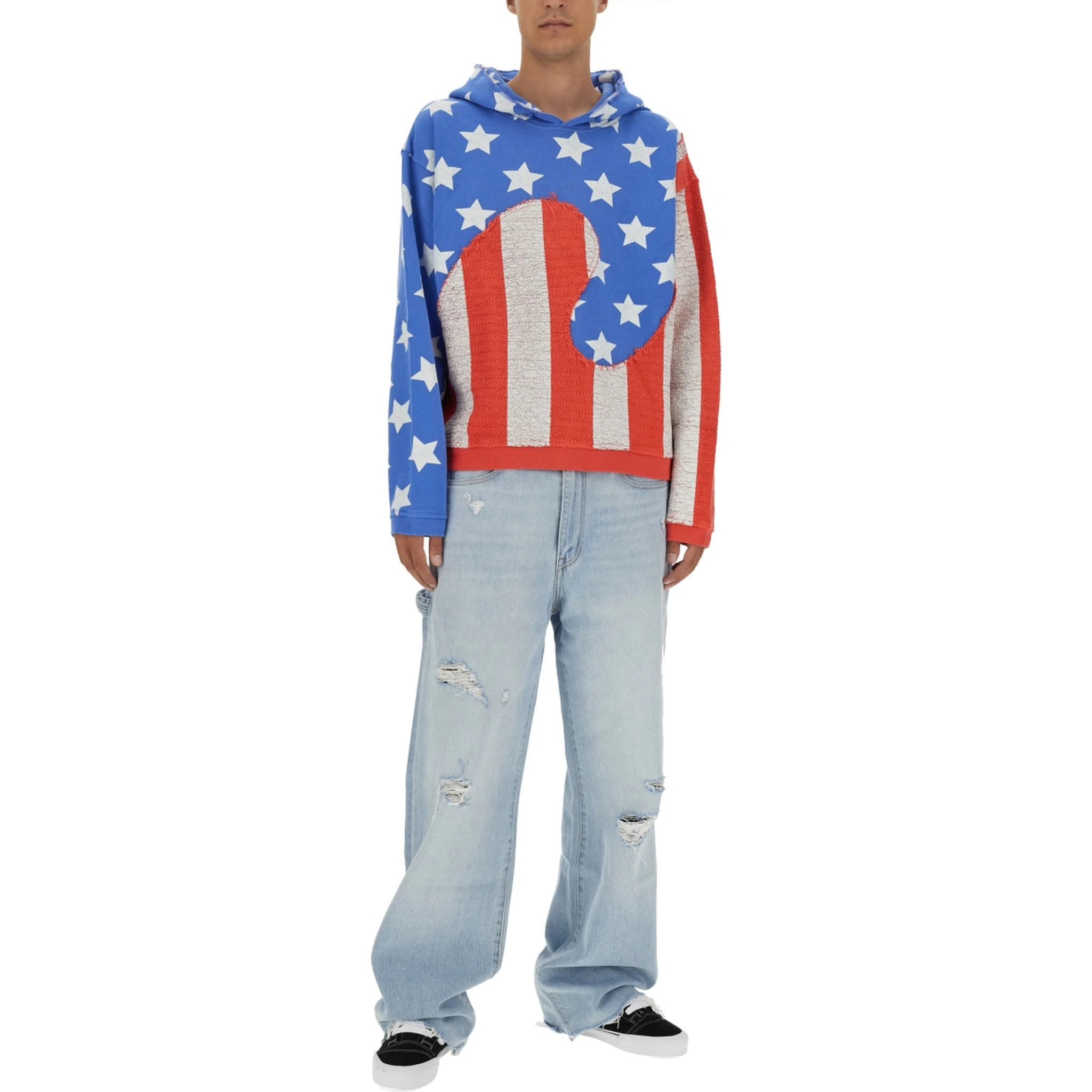 "STARS AND STRIPES SWIRL" SWEATSHIRT