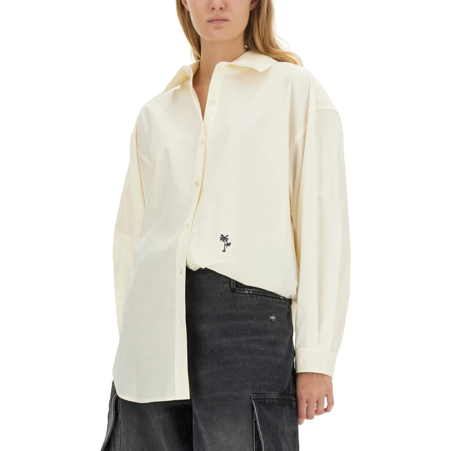 SHIRT WITH EMBROIDERED LOGO