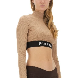 CROPPED TOP WITH LOGO