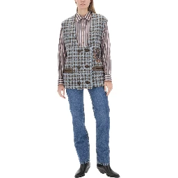 HOUNDSTOOTH OVER VEST