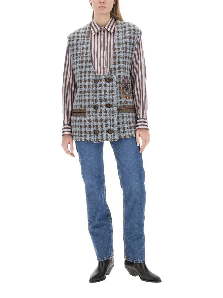 HOUNDSTOOTH OVER VEST alternative