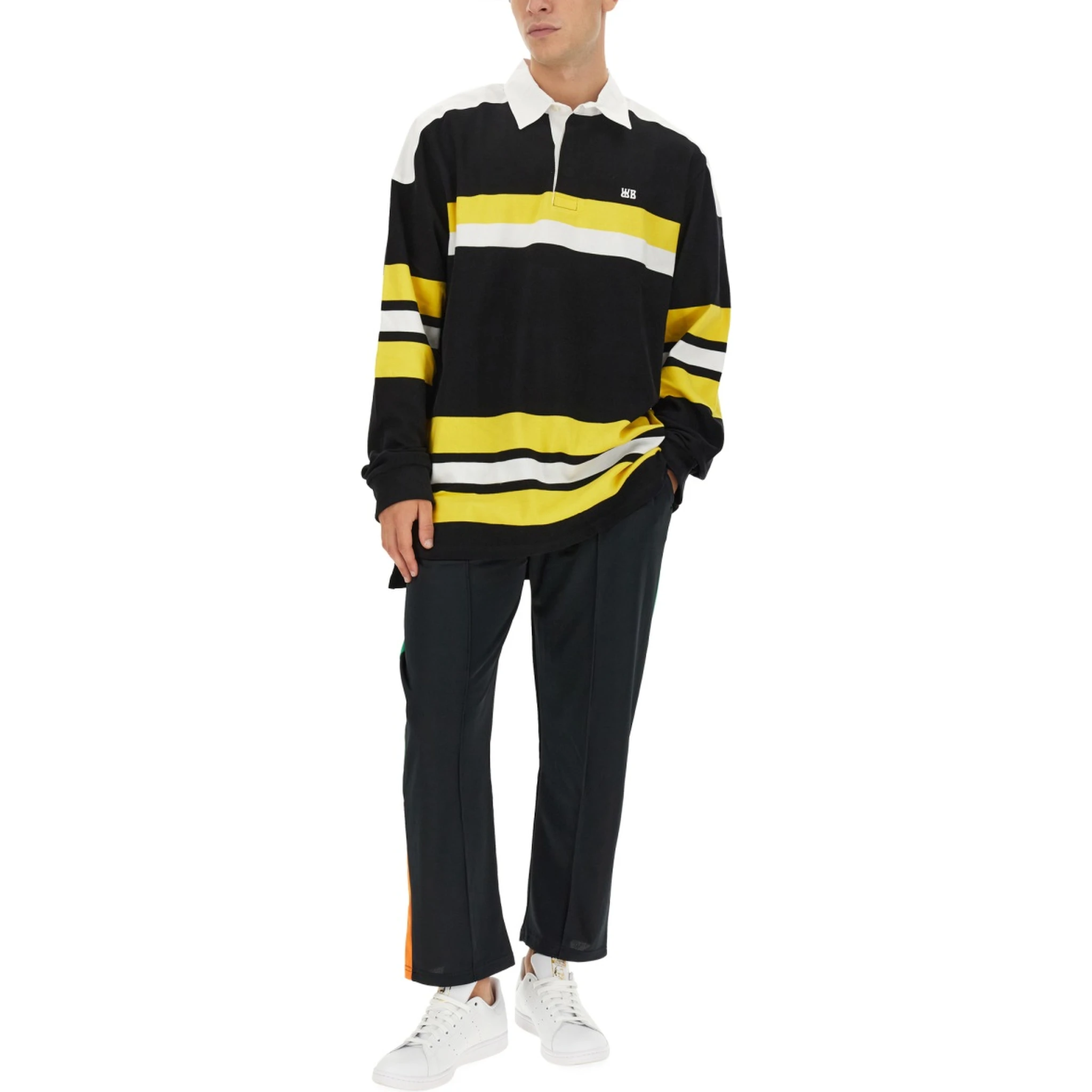 POLO SHIRT WITH STRIPE PATTERN