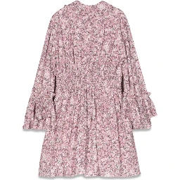 dress with ruffled collar and sleeves