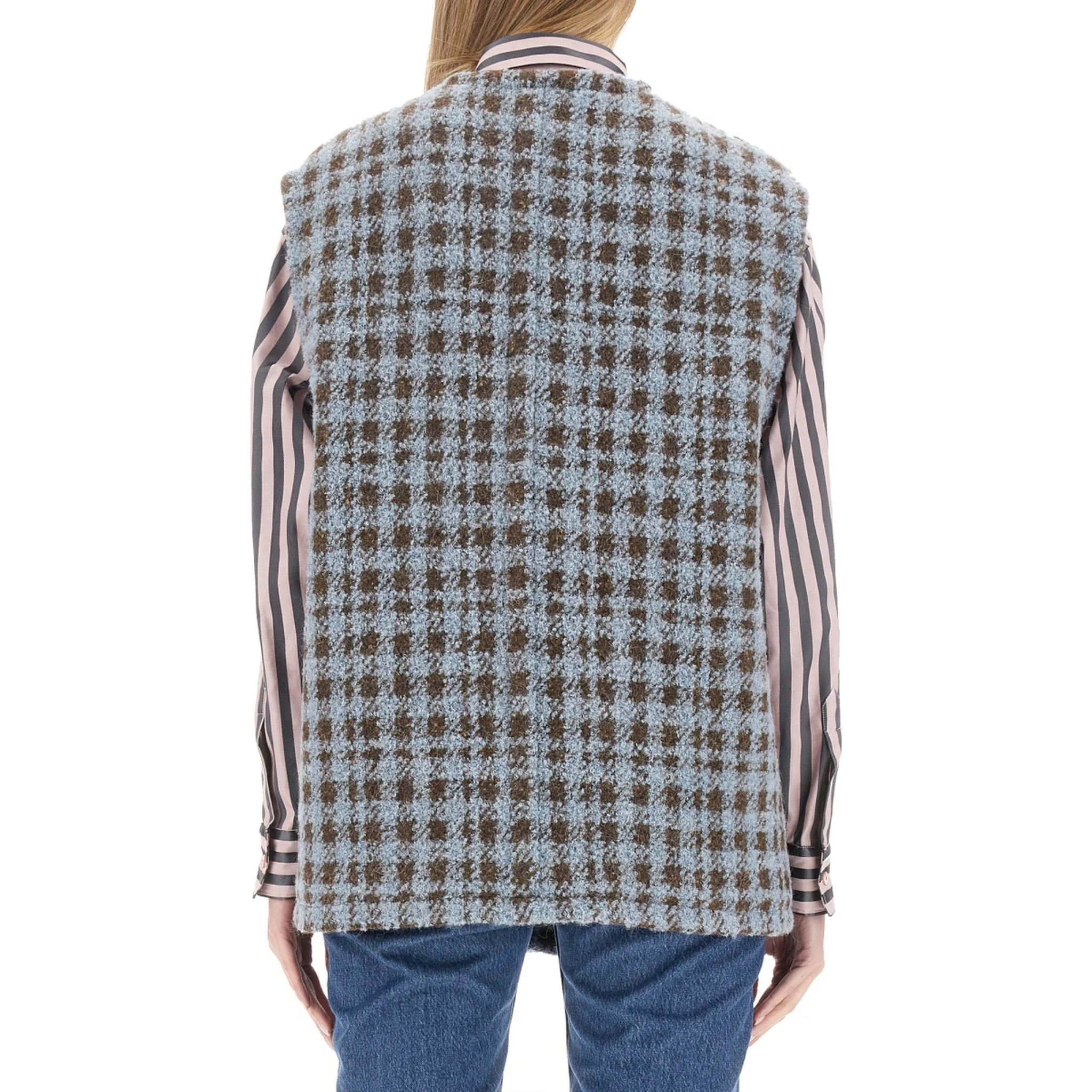 HOUNDSTOOTH OVER VEST