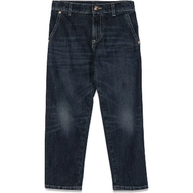 JEANS WITH EMBROIDERED LOGO