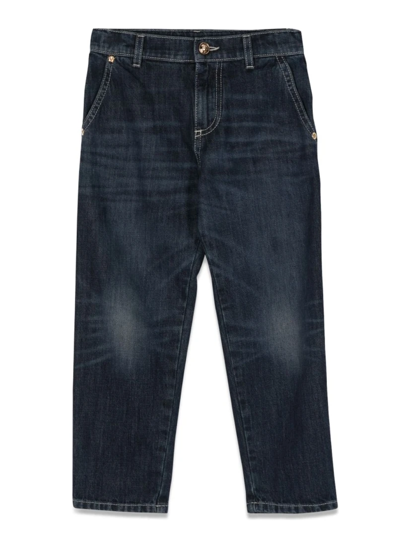 JEANS WITH EMBROIDERED LOGO