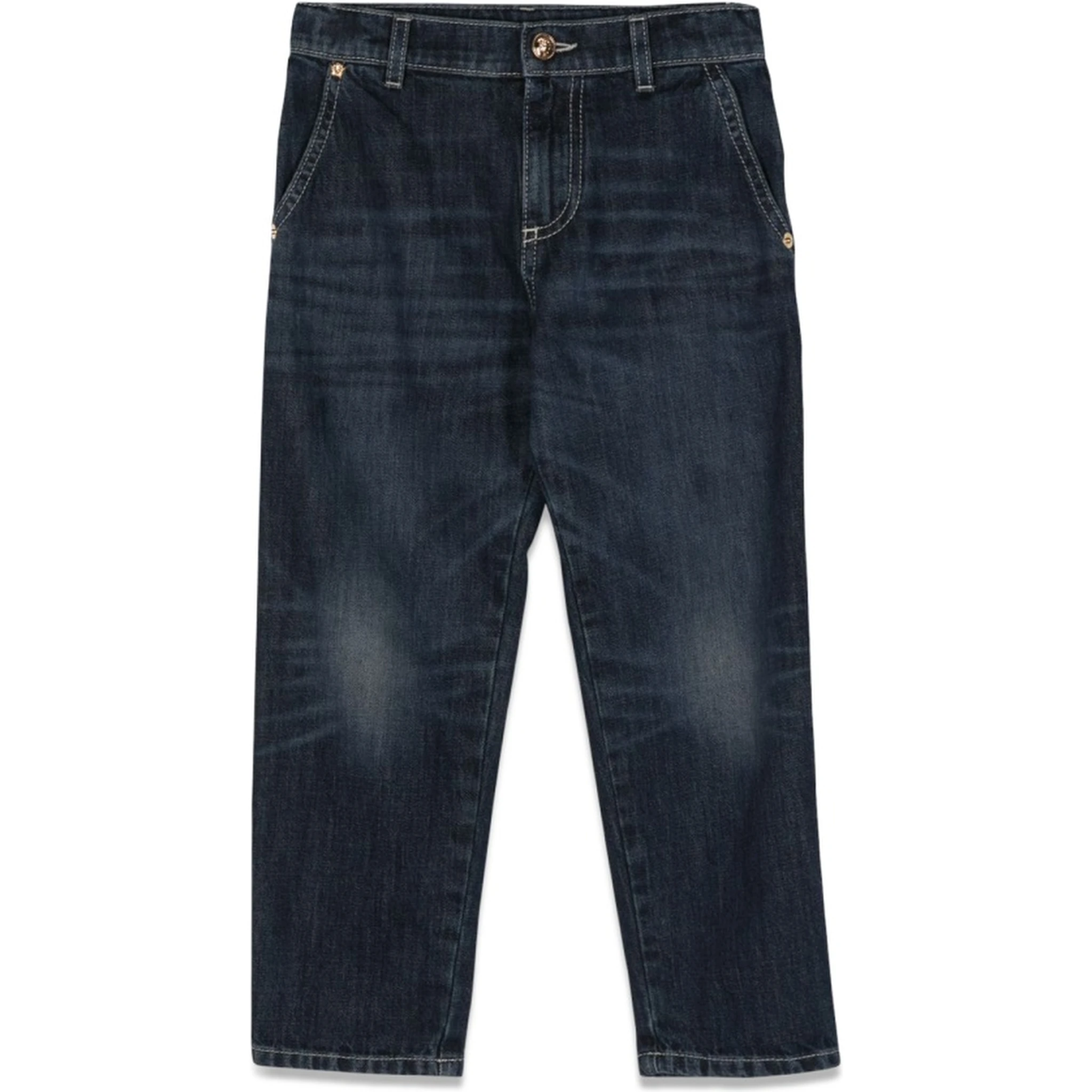 JEANS WITH EMBROIDERED LOGO