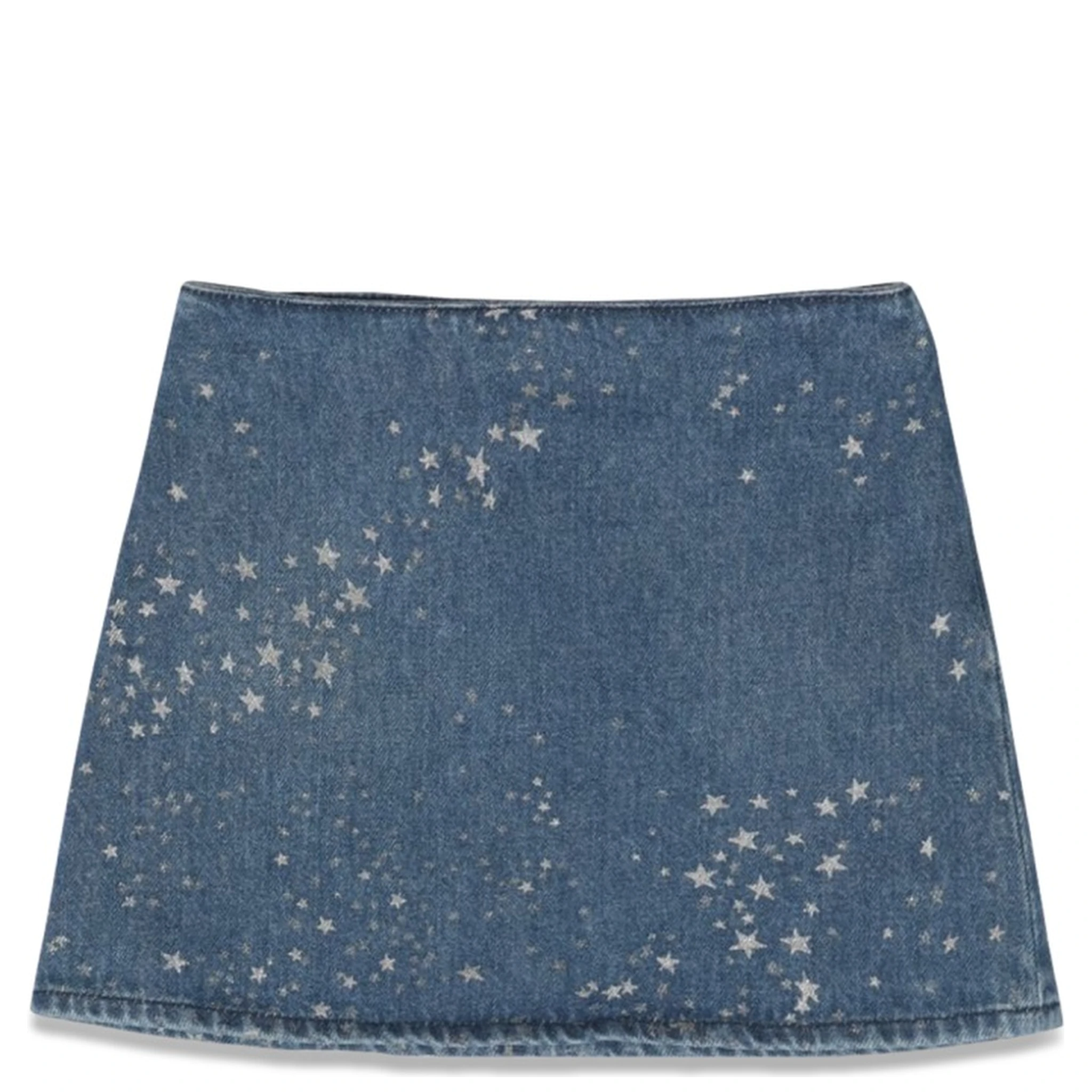 glitter denim skirt