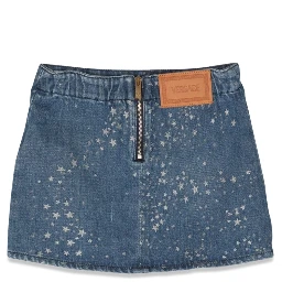 glitter denim skirt