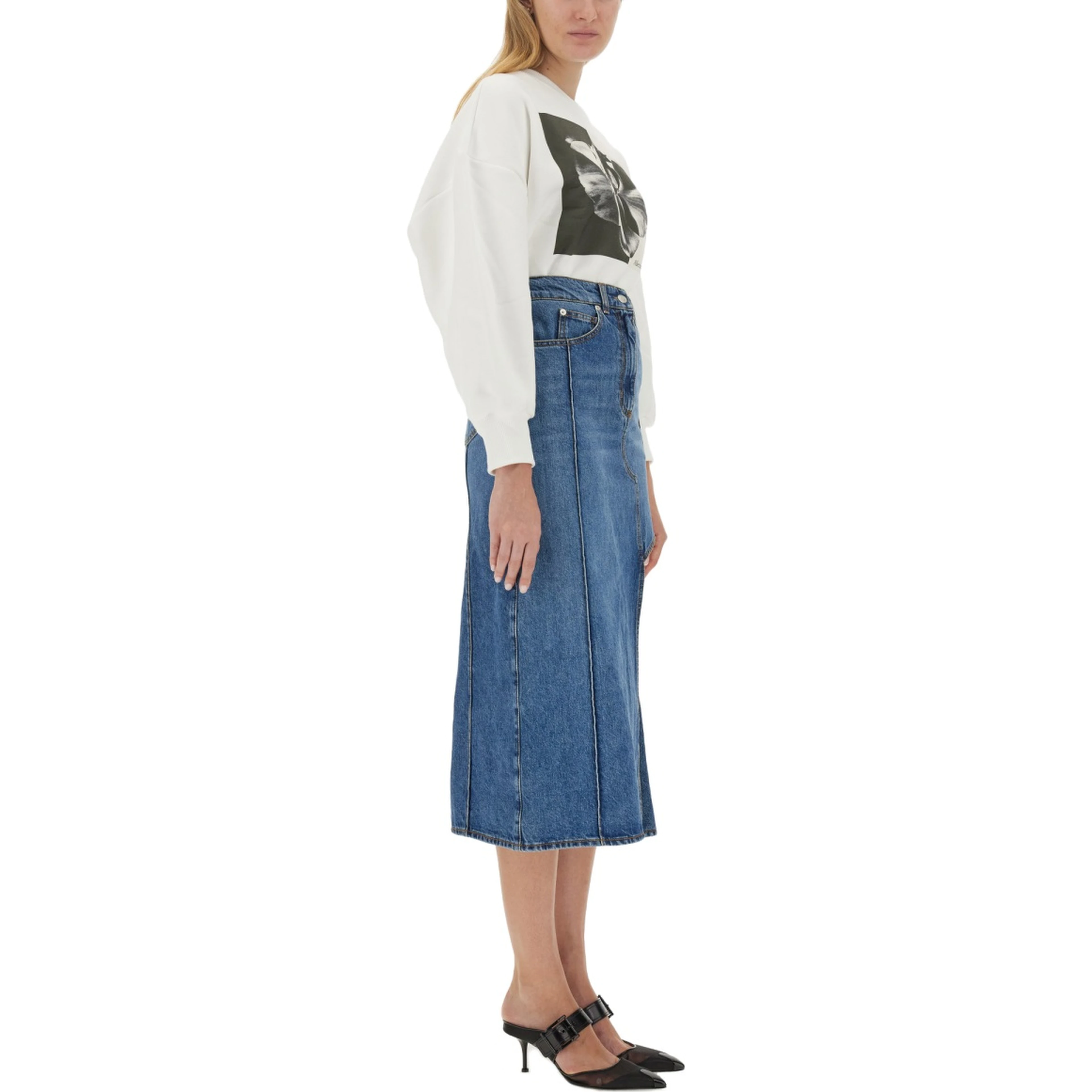 PENCIL SKIRT WITH CUT-OUT