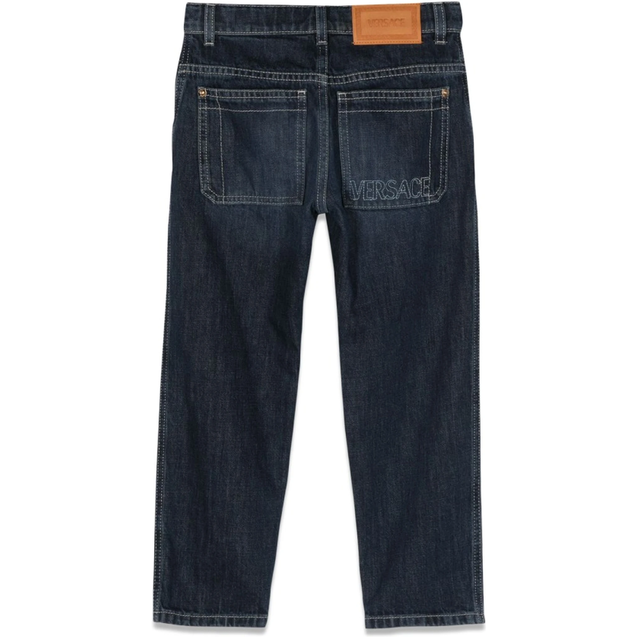 JEANS WITH EMBROIDERED LOGO