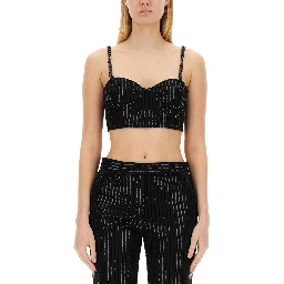 CREPE BUSTIER TOP