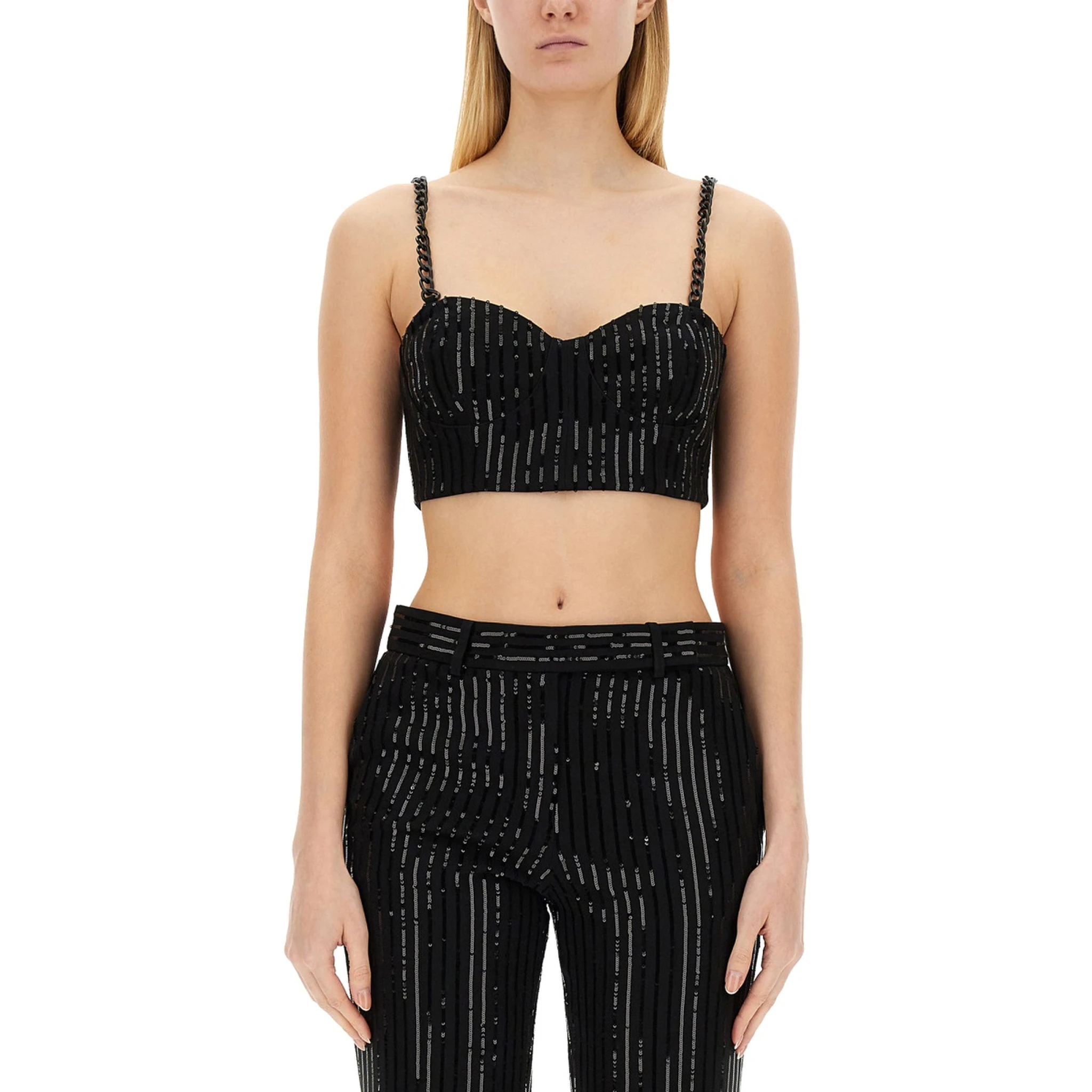 CREPE BUSTIER TOP