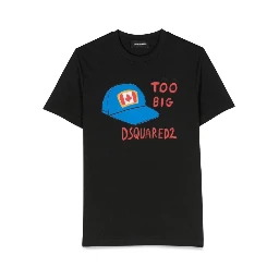 تيشيرت مطبوع عليه قبعة