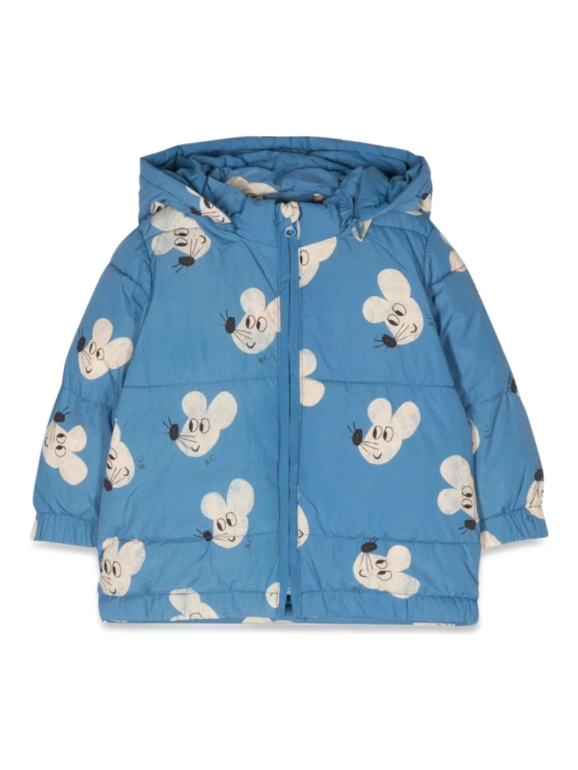 mouse allover hooded anorak