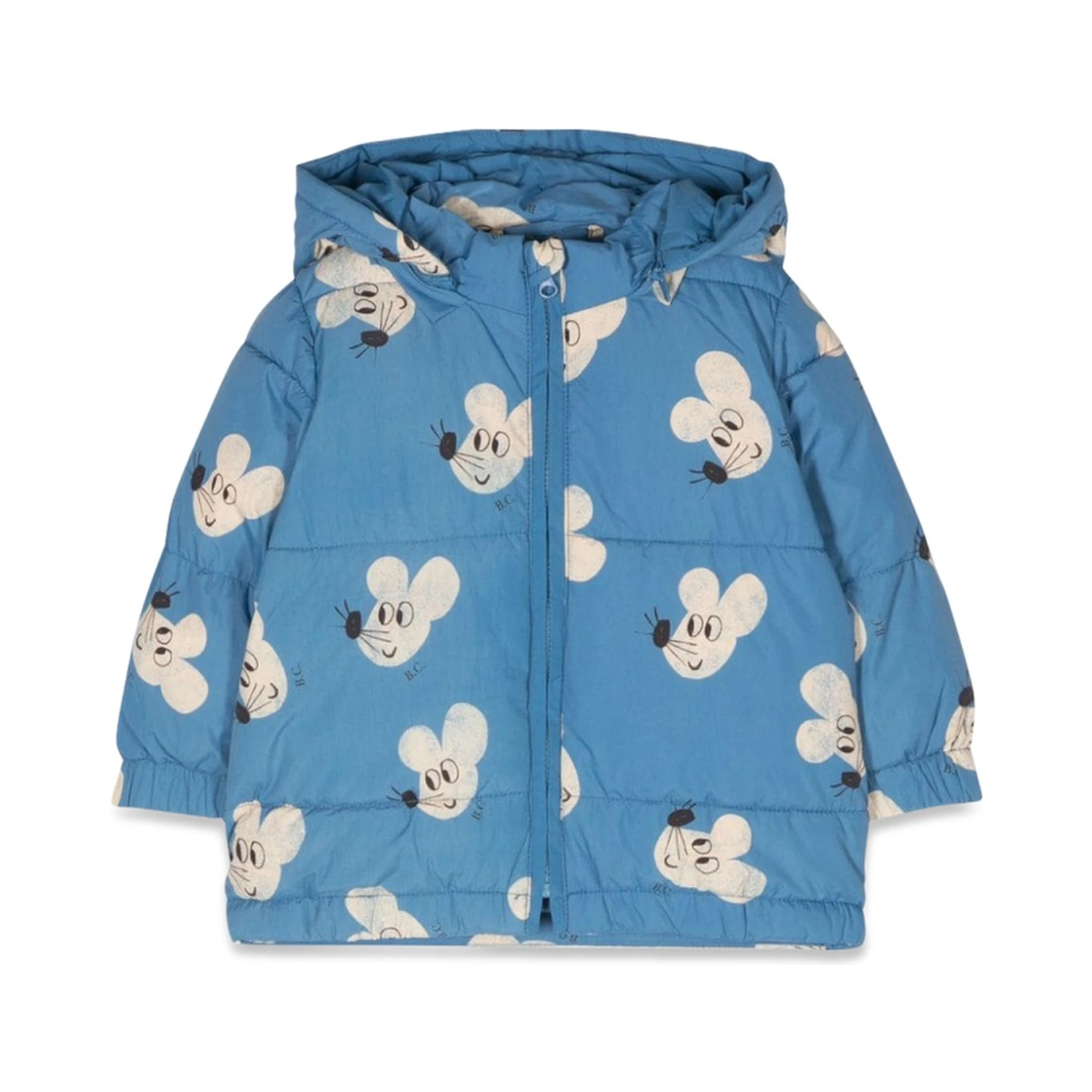 mouse allover hooded anorak