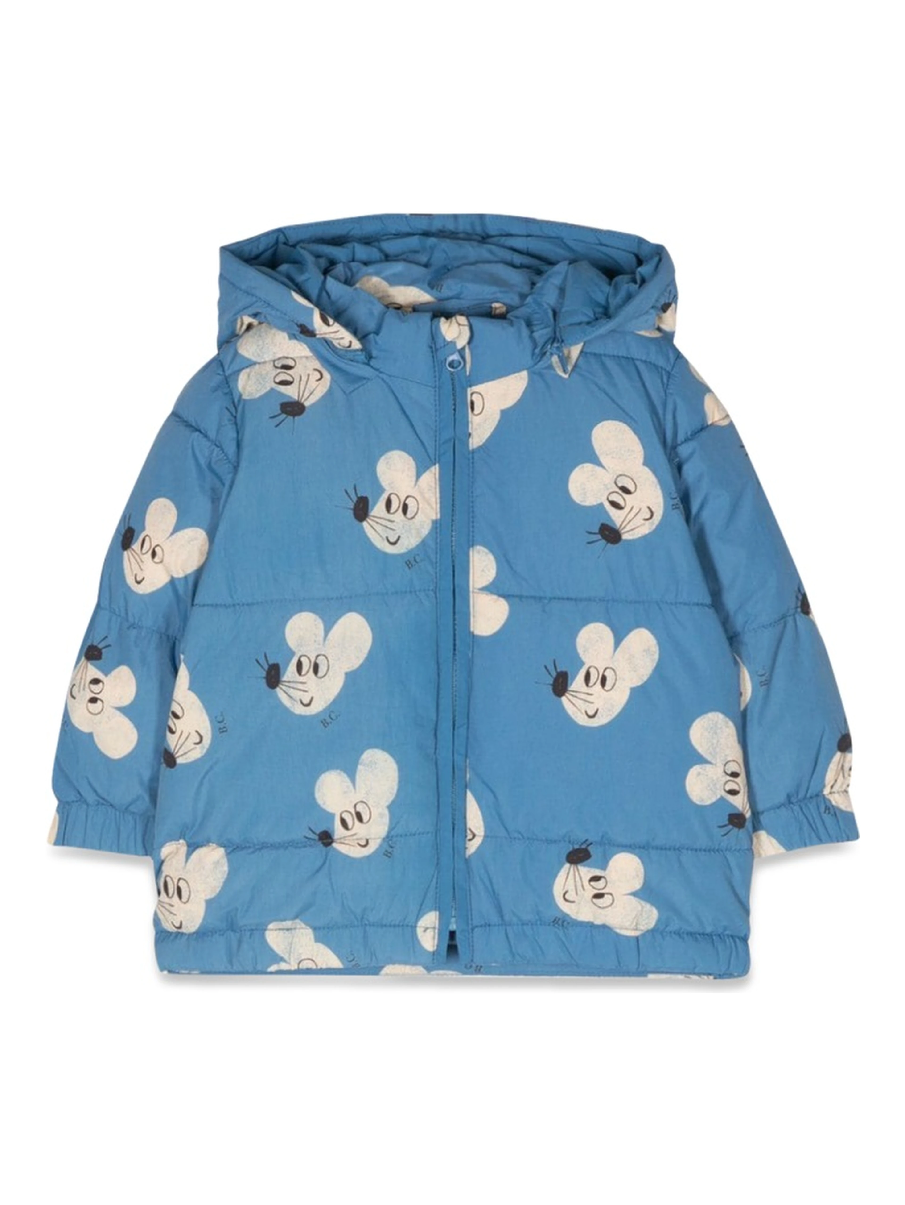 mouse allover hooded anorak