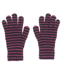 funny friens striped knitted gloves