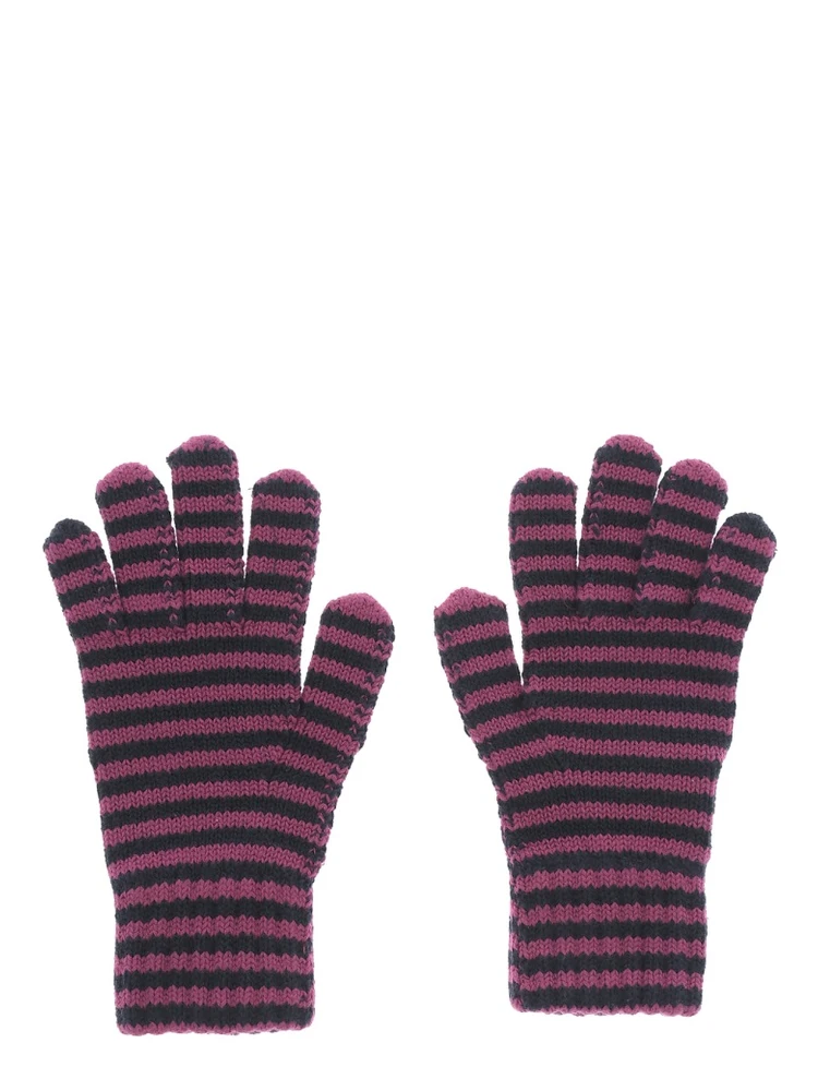 funny friens striped knitted gloves alternative