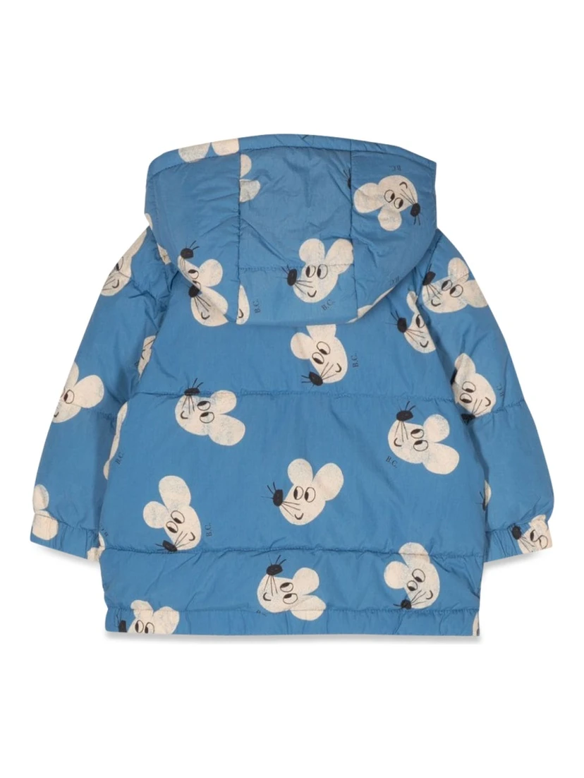 mouse allover hooded anorak