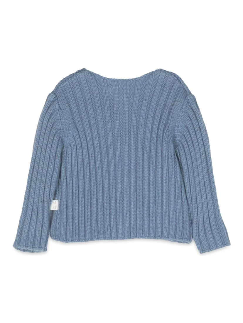 blueberry tricot sweater