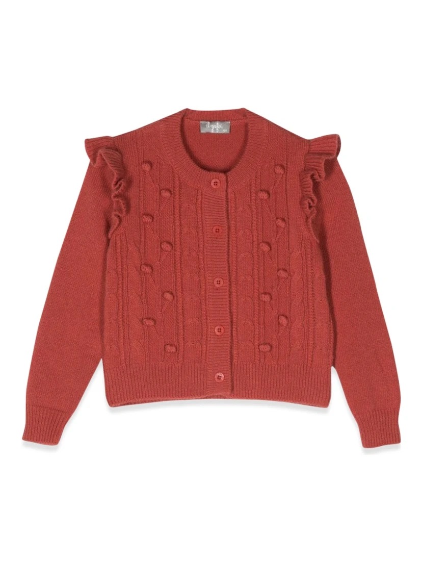 cardigan with ruffles