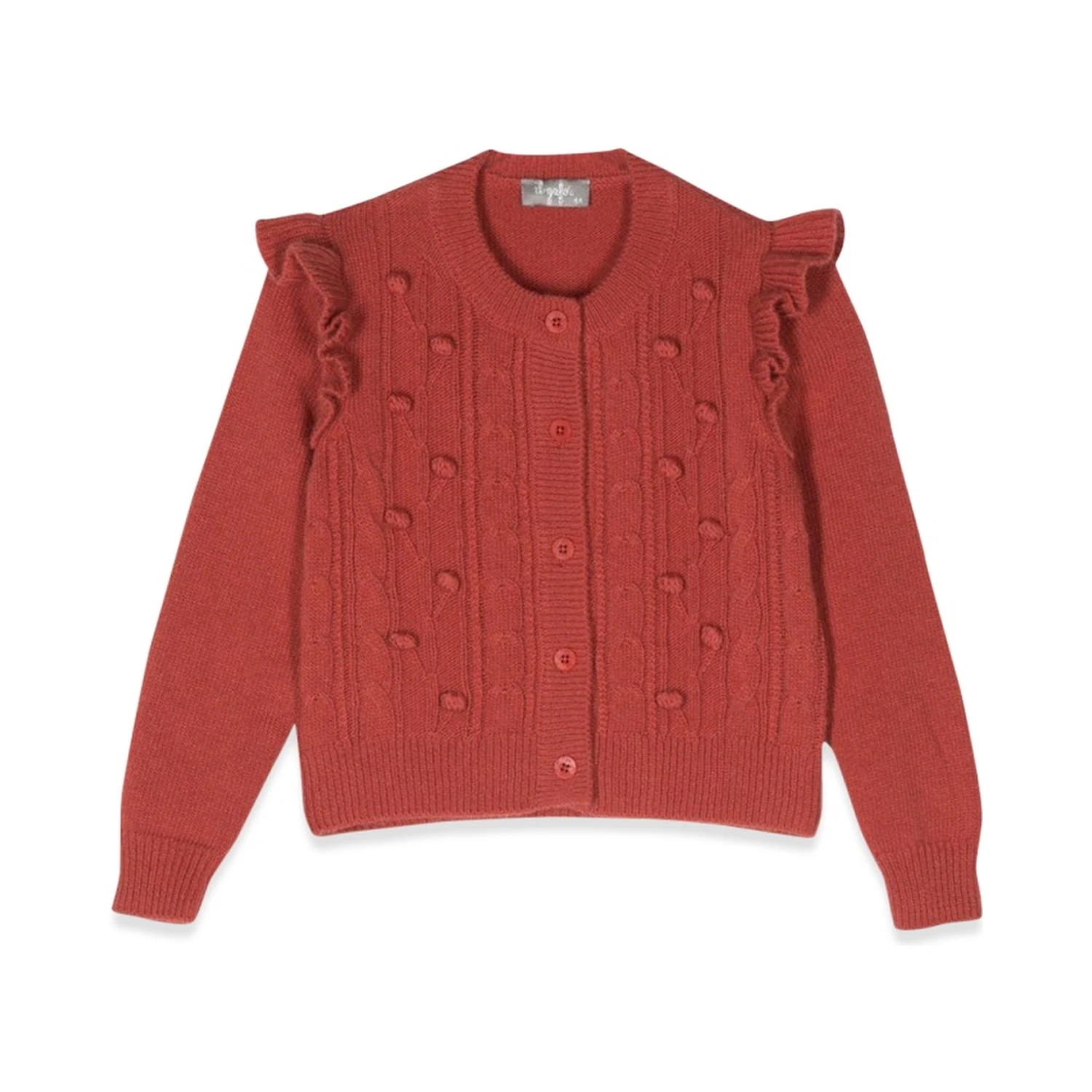cardigan with ruffles