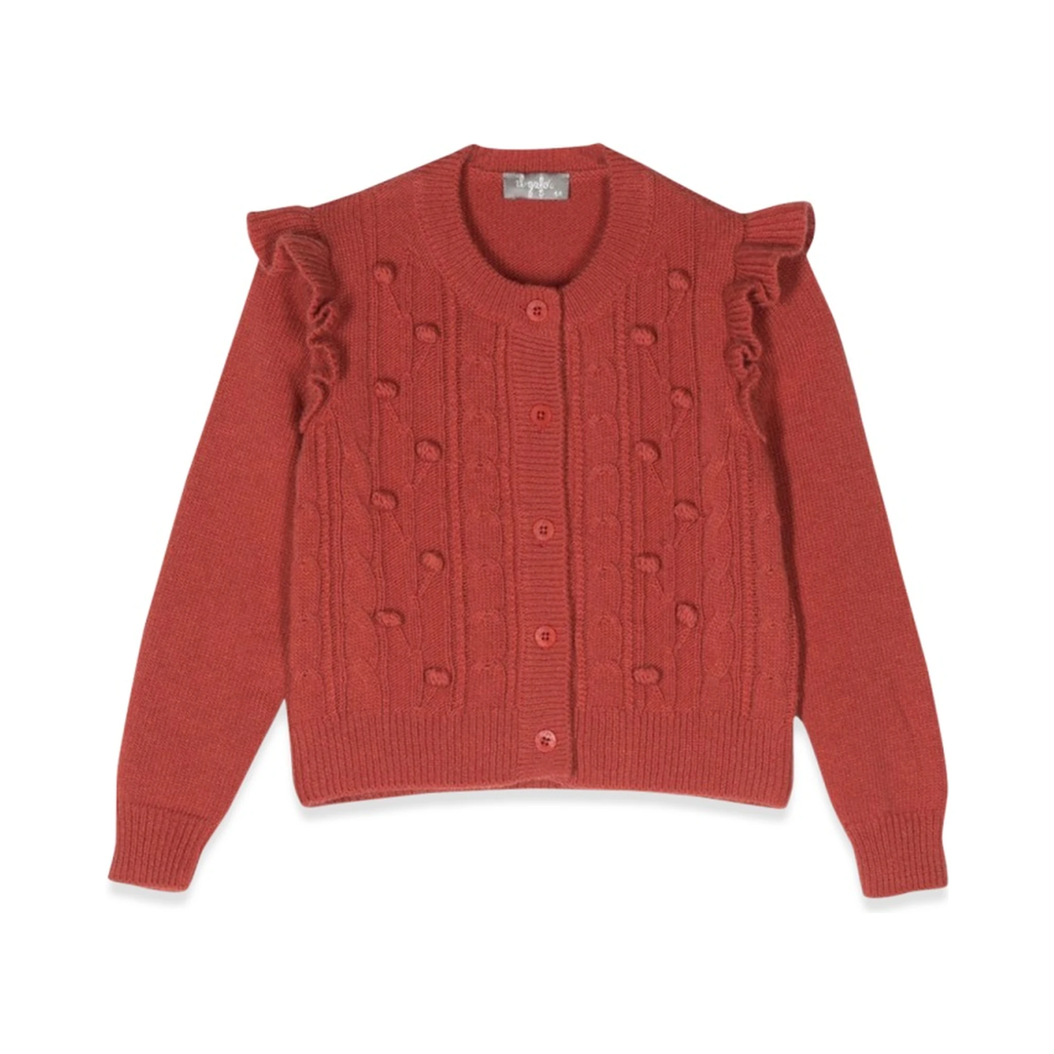 cardigan with ruffles