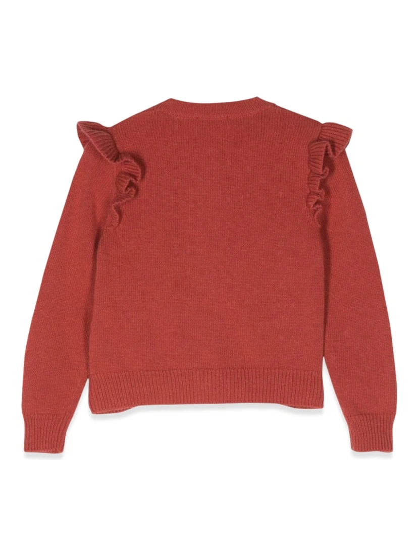 cardigan with ruffles