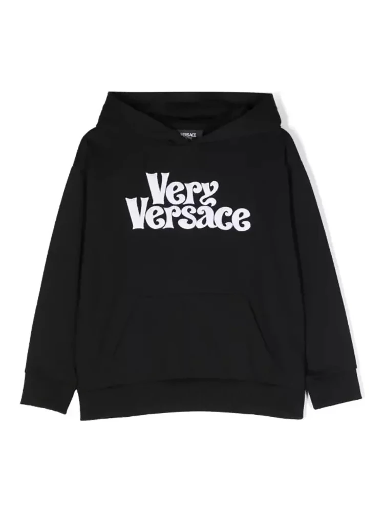 sweatshirt fleece very versace embroidery
