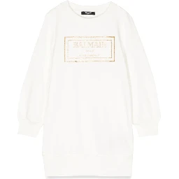 فستان بشعار سويت شيرت