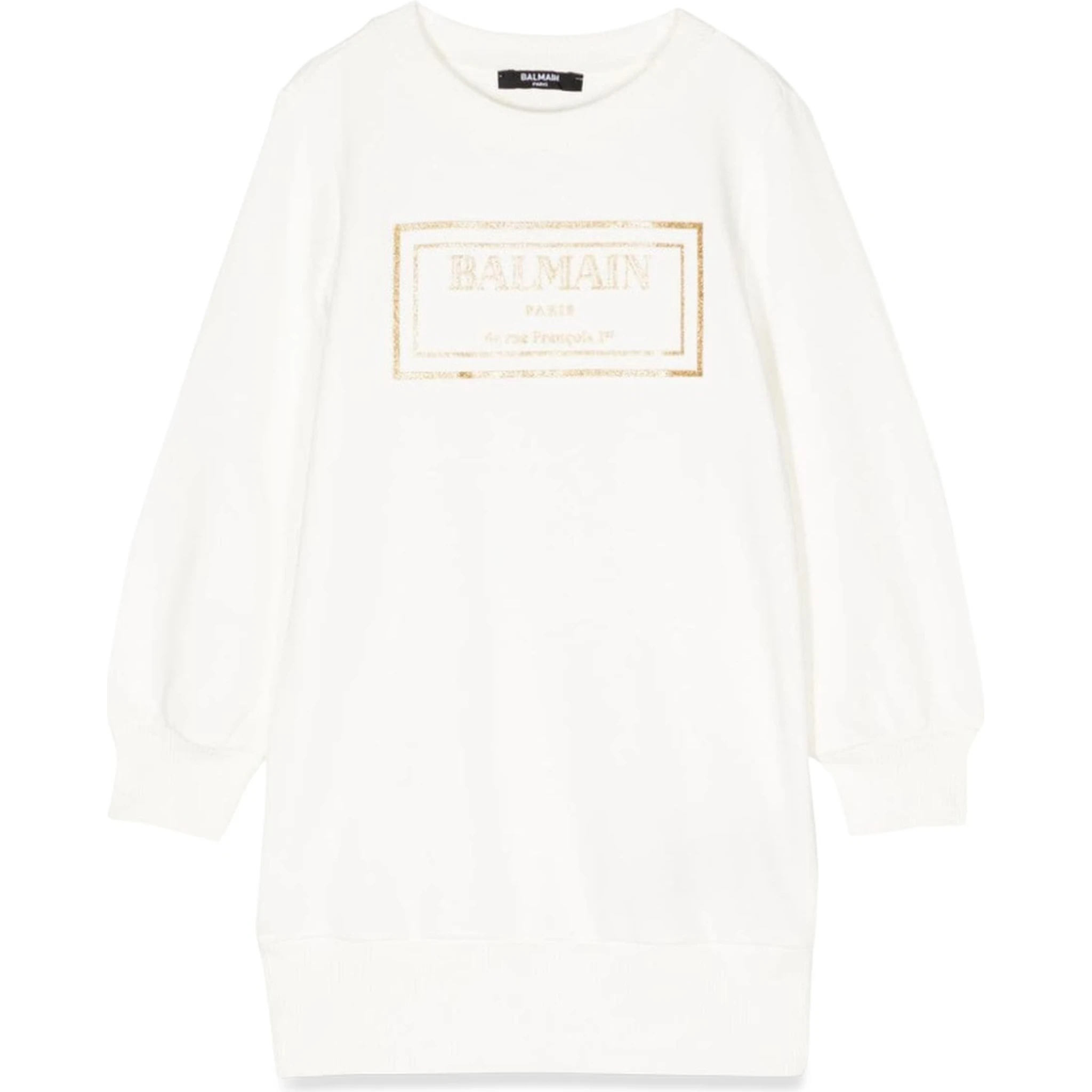 فستان بشعار سويت شيرت