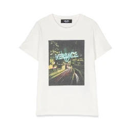versace blinding lights print jersey t-shirt