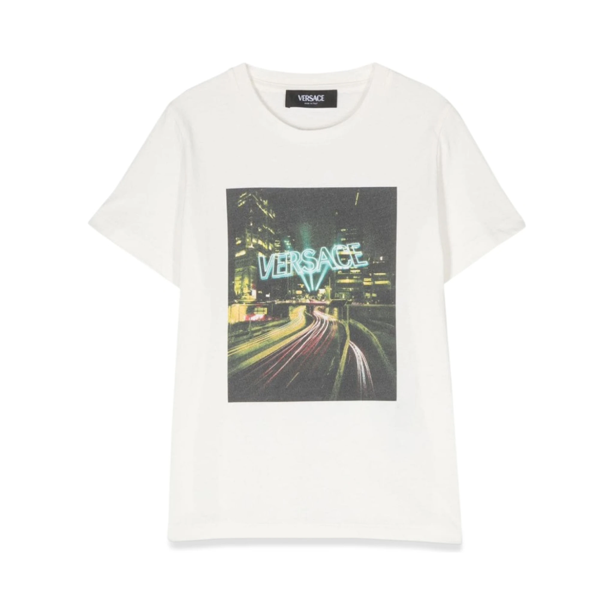 versace blinding lights print jersey t-shirt