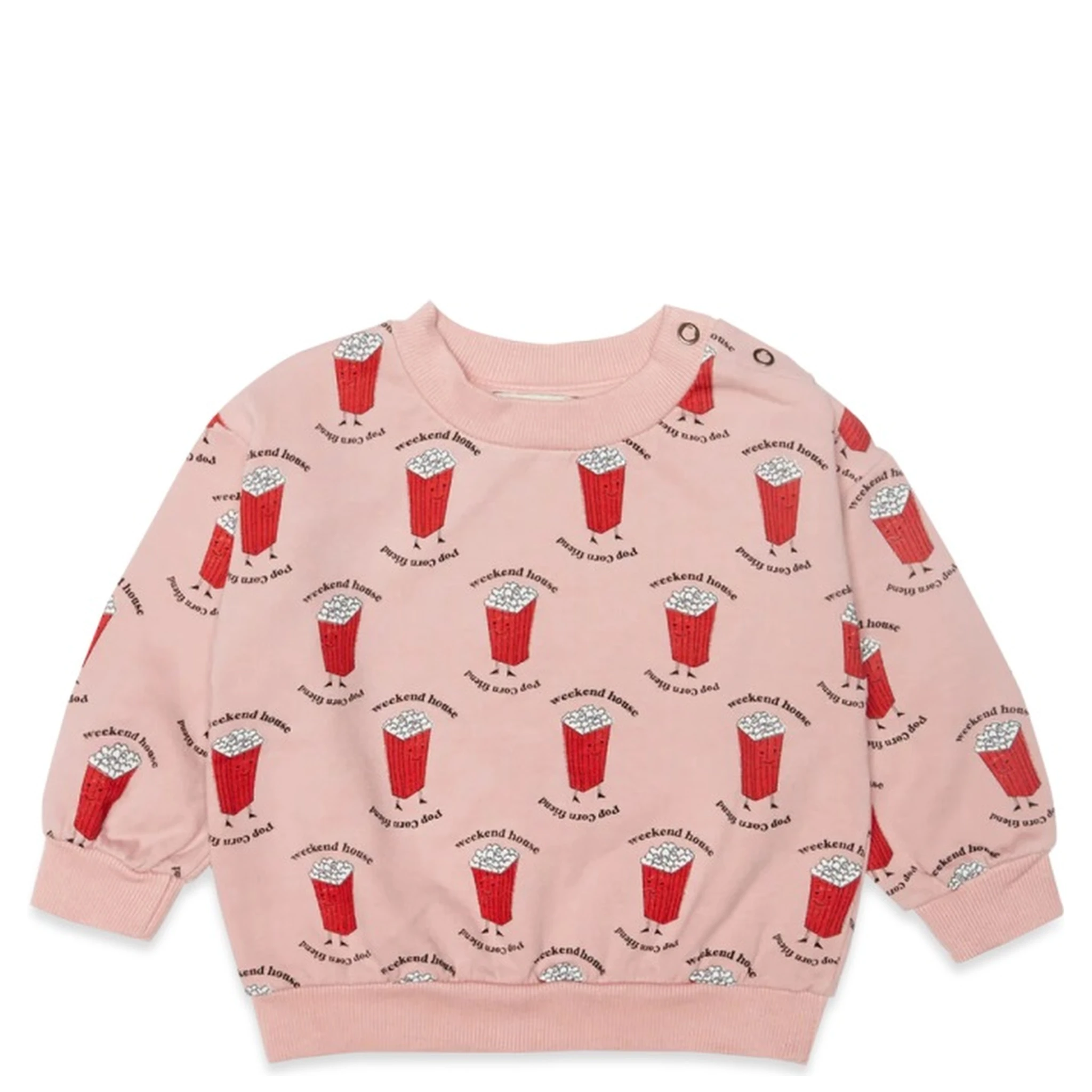 popcorn all over sweatshir