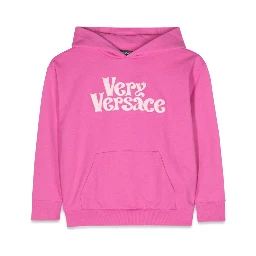 sweatshirt fleece very versace embroidery
