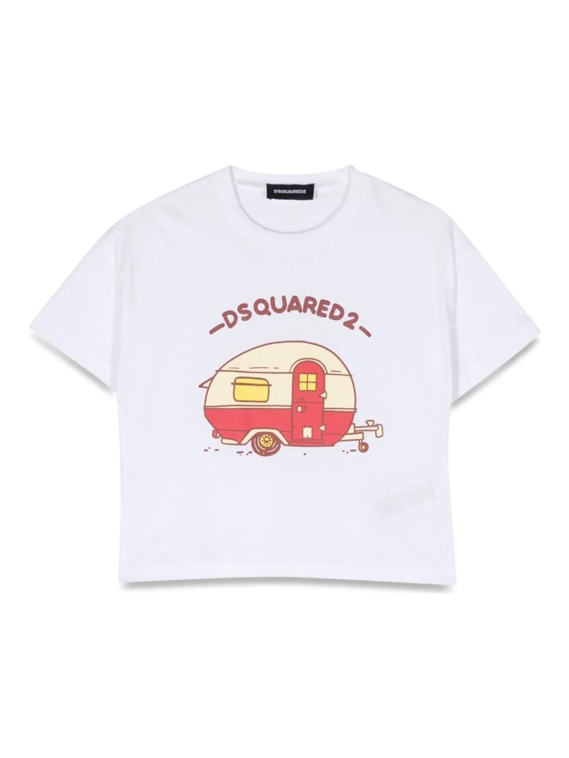 crop print t-shirt
