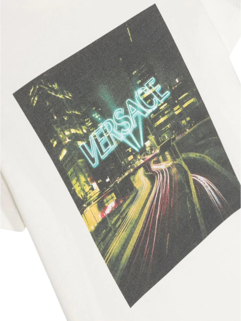 versace blinding lights print jersey t-shirt