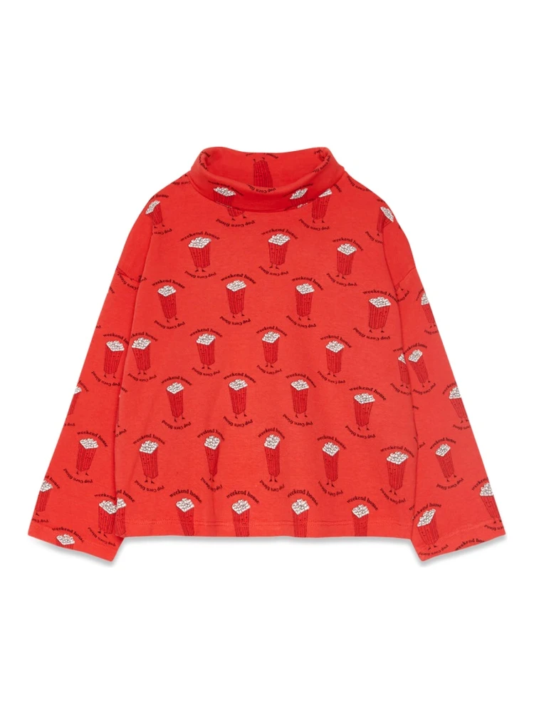 pop corn all over turtle neck