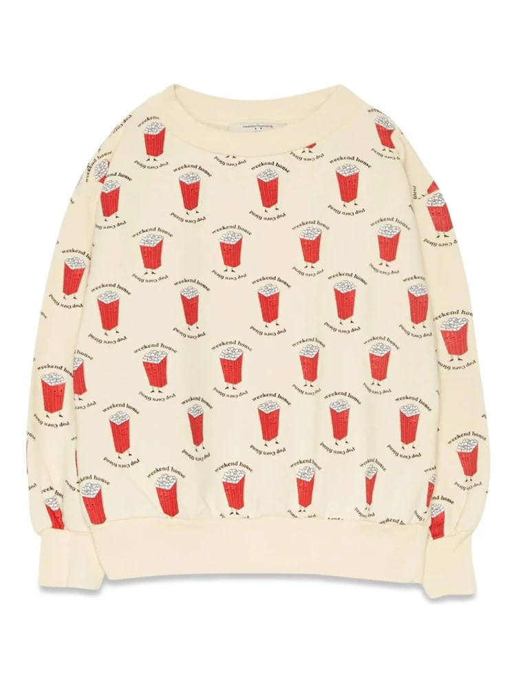 popcorn all over sweatshirt