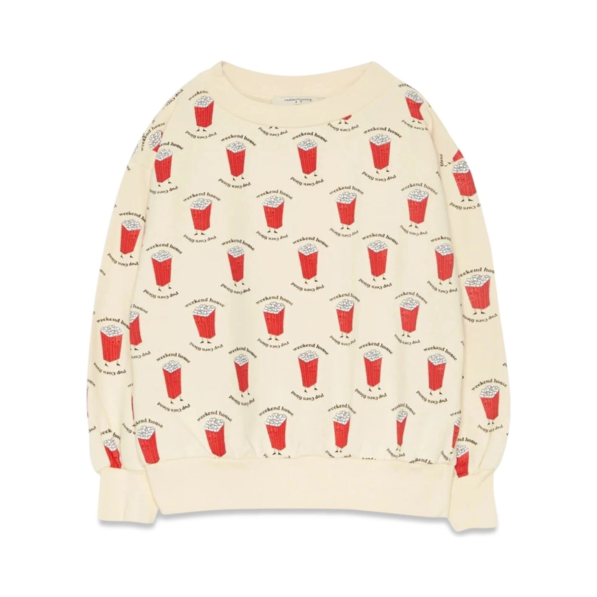 popcorn all over sweatshirt