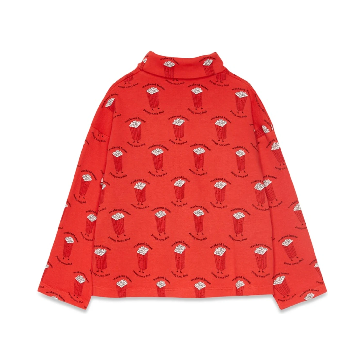 pop corn all over turtle neck