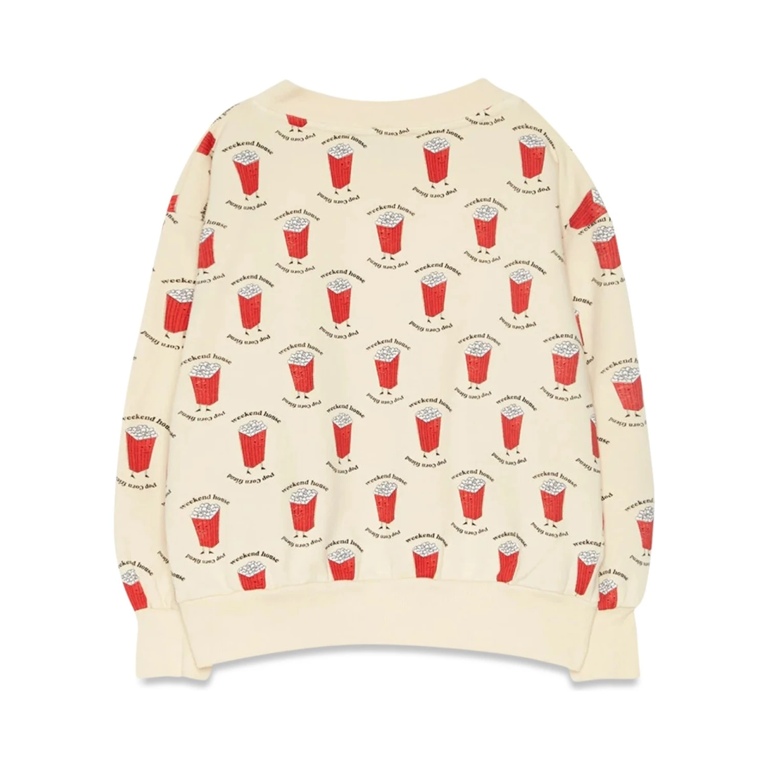 popcorn all over sweatshirt