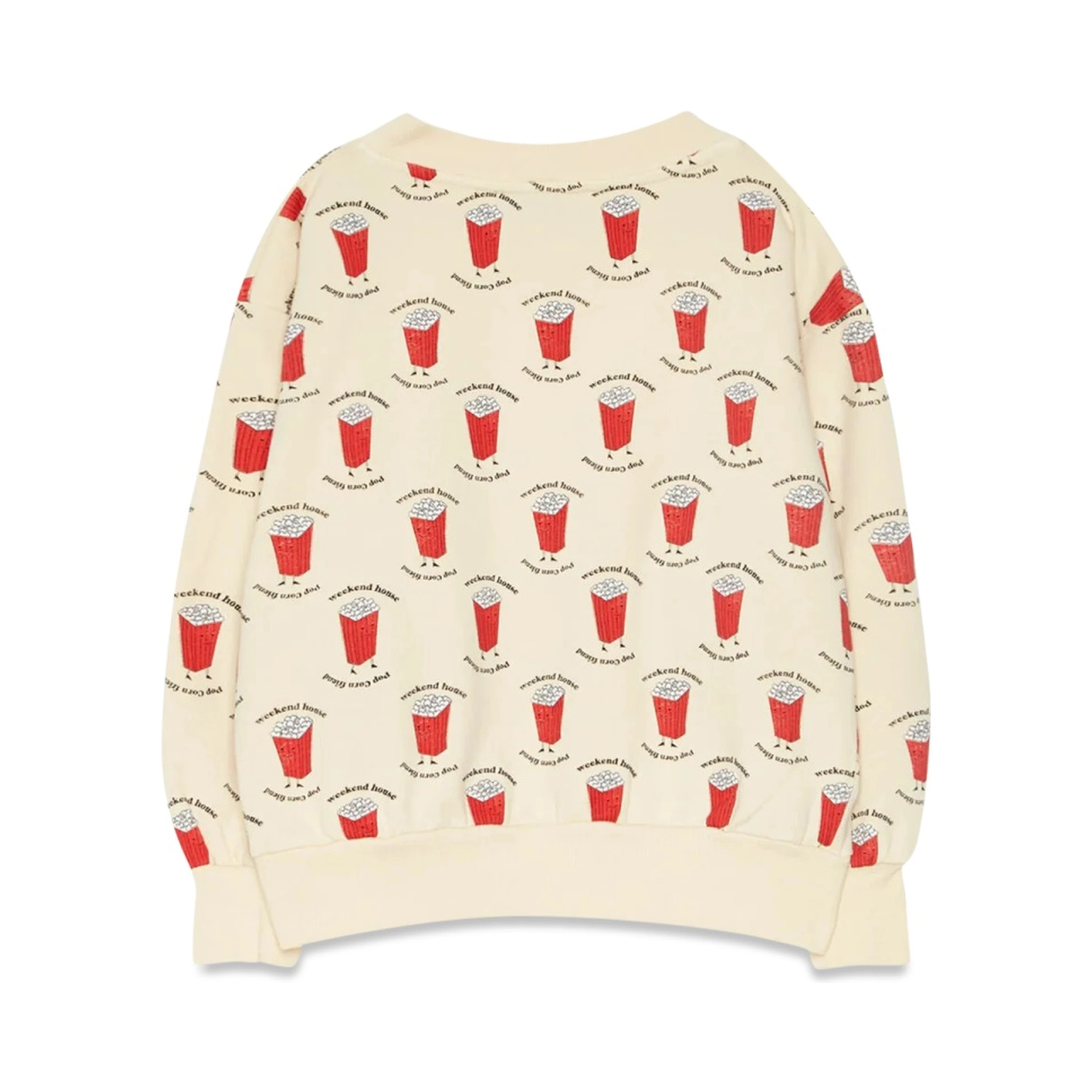 popcorn all over sweatshirt