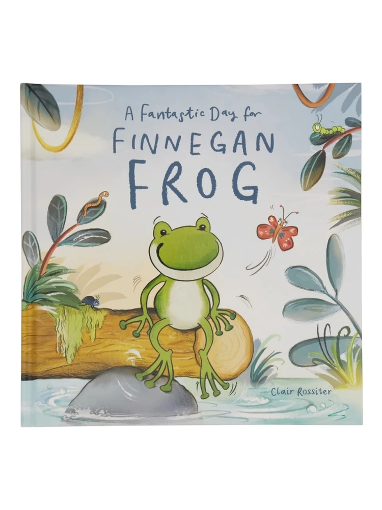 PLUSH "A FANTASTIC DAY FOR FINNEGAN FROG BOOK"