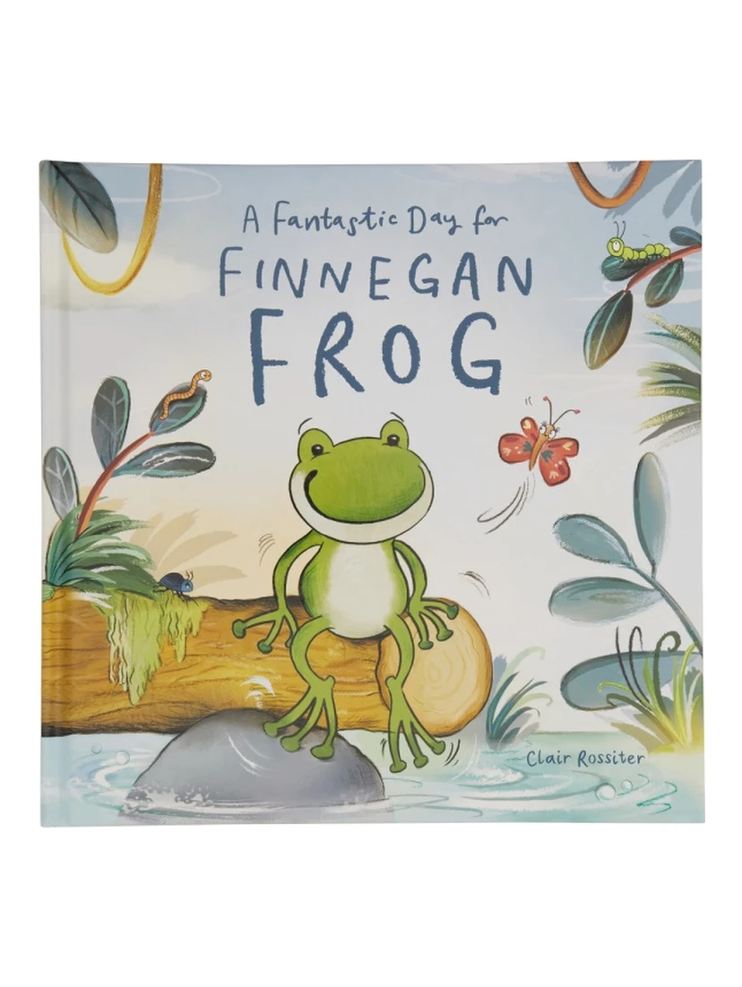 PLUSH "A FANTASTIC DAY FOR FINNEGAN FROG BOOK"